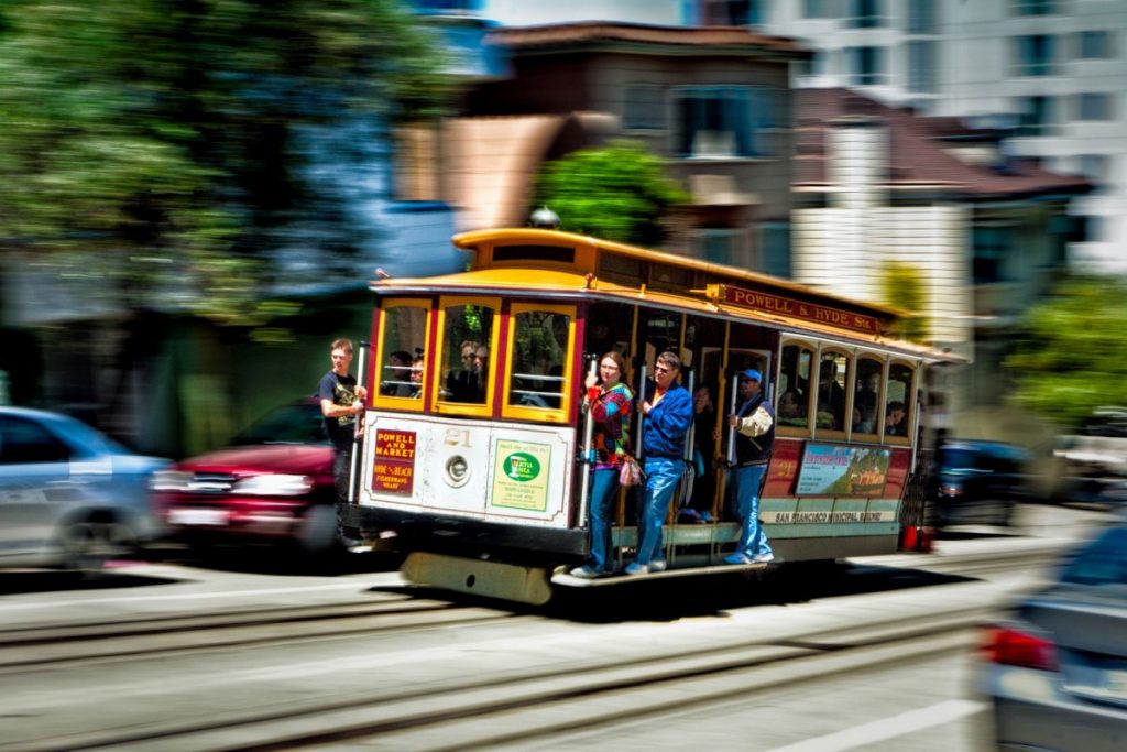 <p>Tradicional bonde em San Francisco</p>
