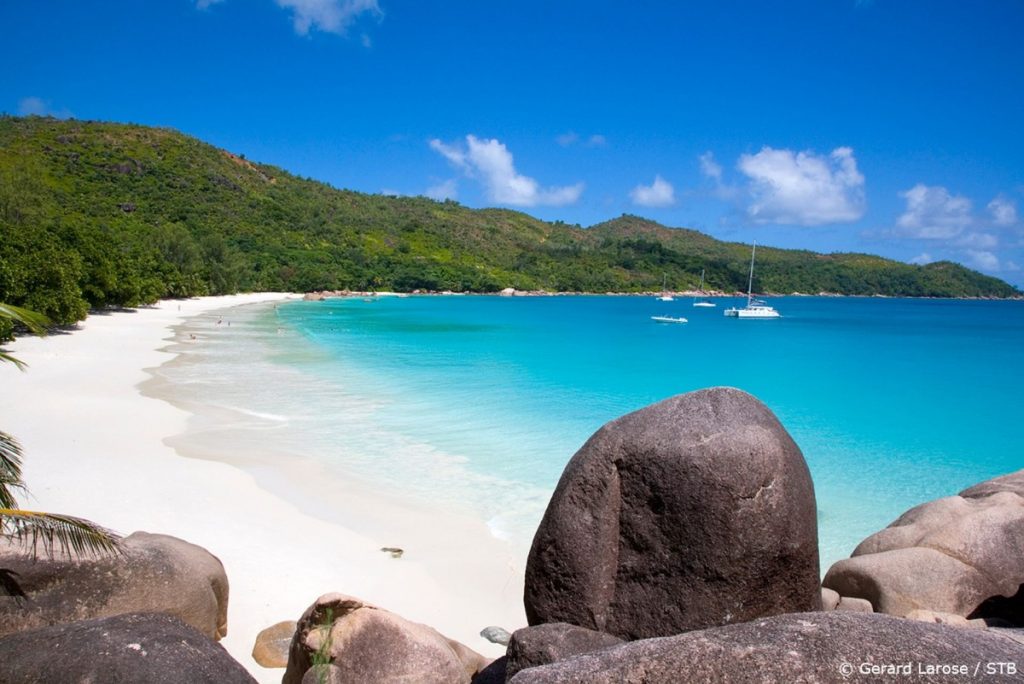 <p>Anse Lazio, em Praslin</p>
