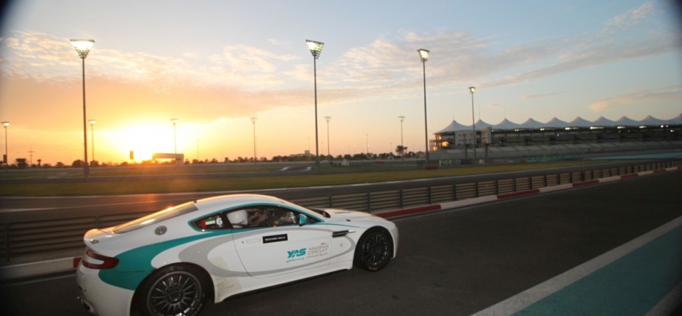 Pilote na pista de Fórmula 1 de Abu Dhabi