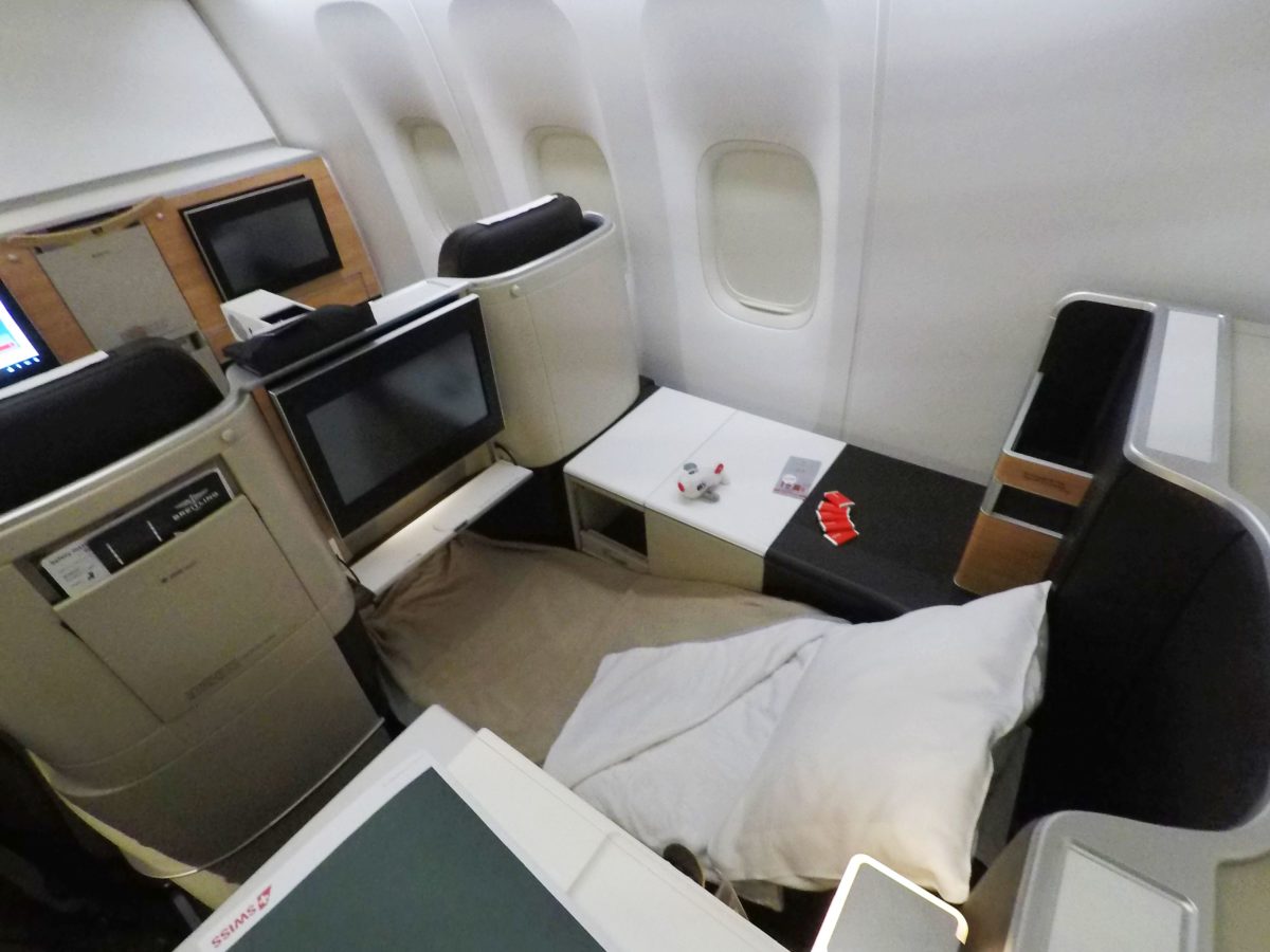 Classe executiva do Boeing 777-300R, novo avião da Swiss Air