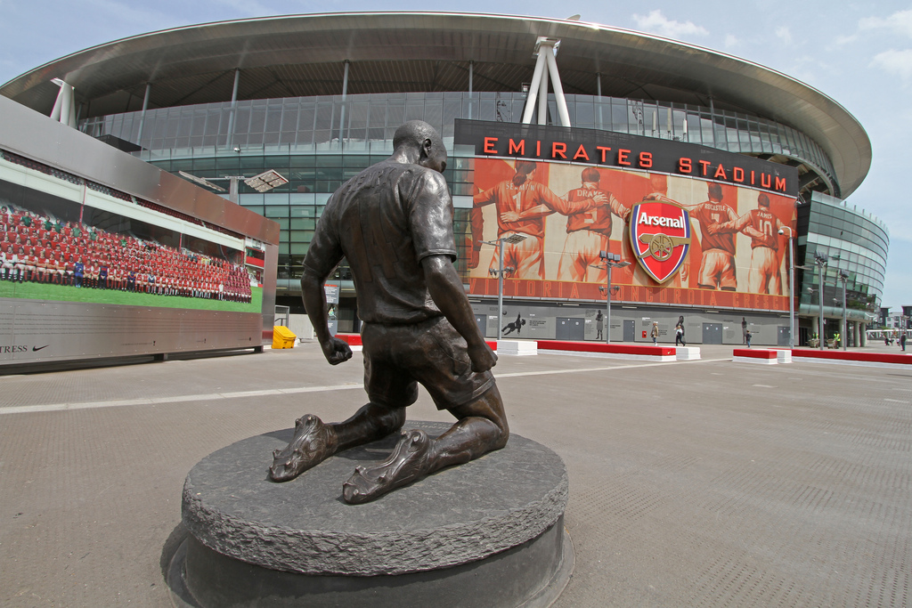 Emirates Stadium, uma das casas do futebol inglês