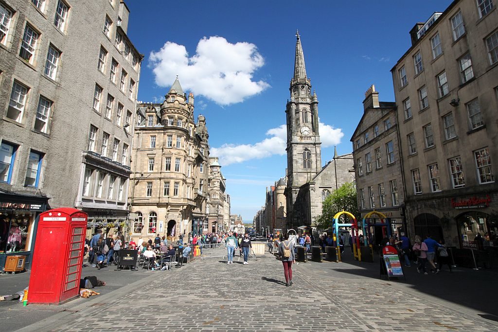 <p>Royal Mile, em Edimburgo</p>
