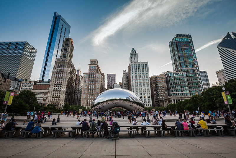 Cloud Gate , em Chicago