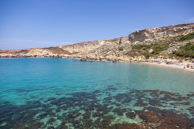 Praia em Malta