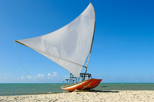 Passeio de jangada