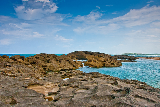 Praia em Puerto Rico