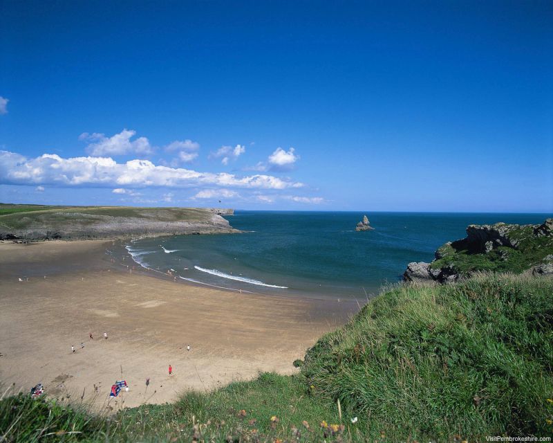 Broad Haven South Beach, em Pembrokeshire 