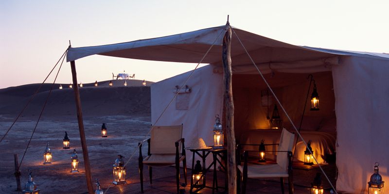 Desert Camp do Dar Ahlam, no Marrocos