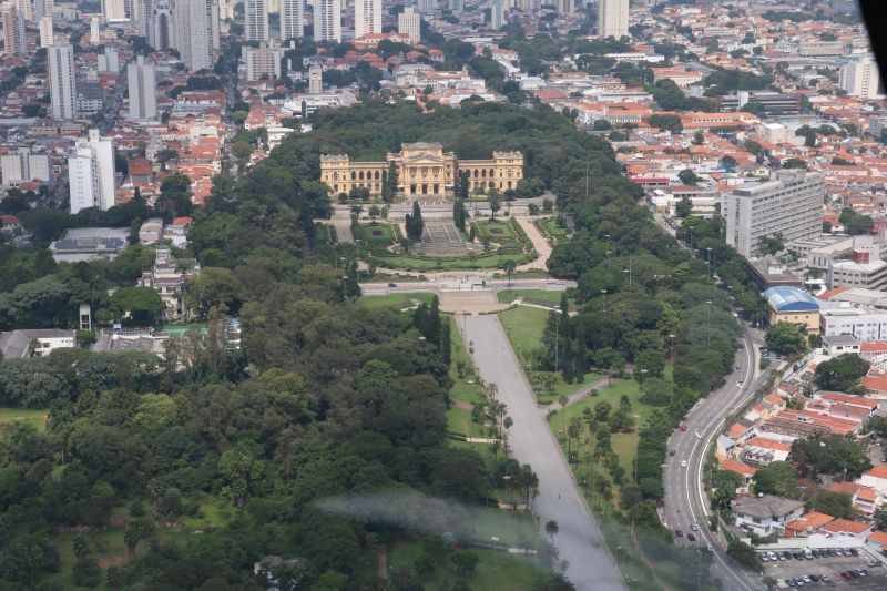 Museu do Ipiranga pode ser visto por um outro ângulo pelo voo panorâmico |Divulgação