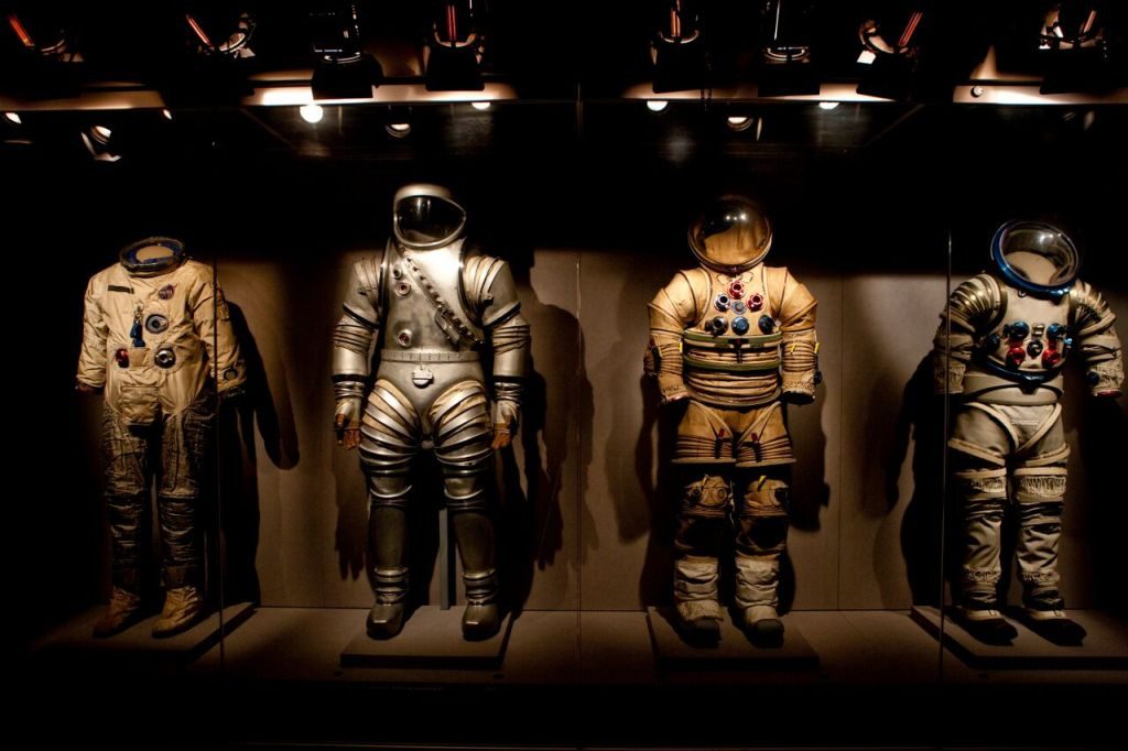 Roupas de astronautas na NASA Kennedy Space Center Visitor Complex | Divulgação 