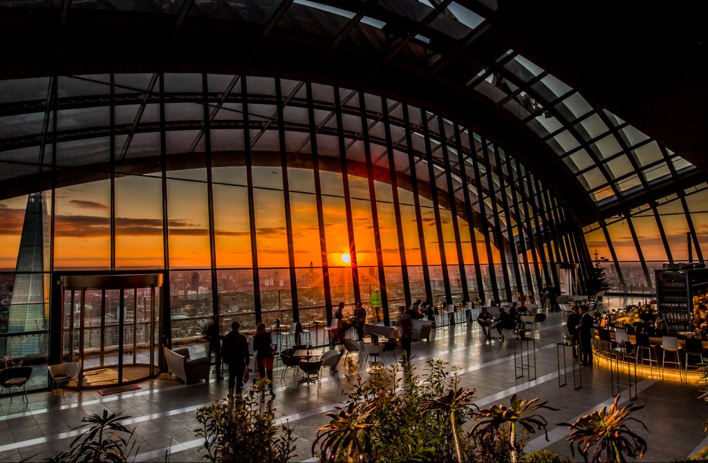 Sky Garden é uma das atrações de Londres para se curtir do alto