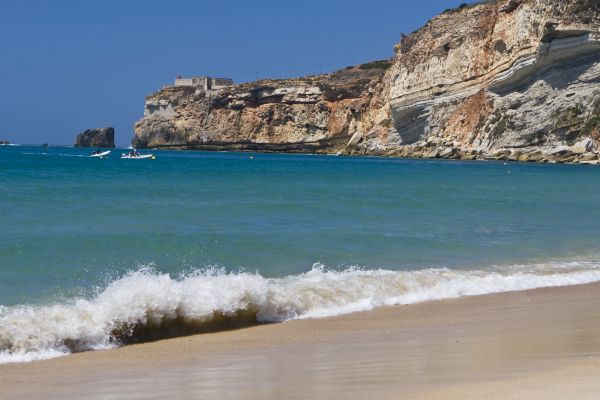 Vista da praia em Nazaré | Divulgação 