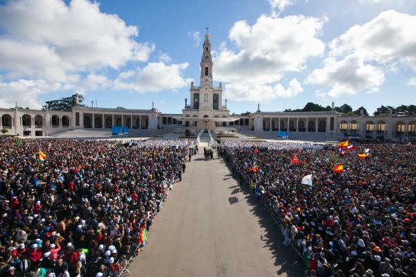 Santuário de Fátima durante a visita do Papa | Divulgação 