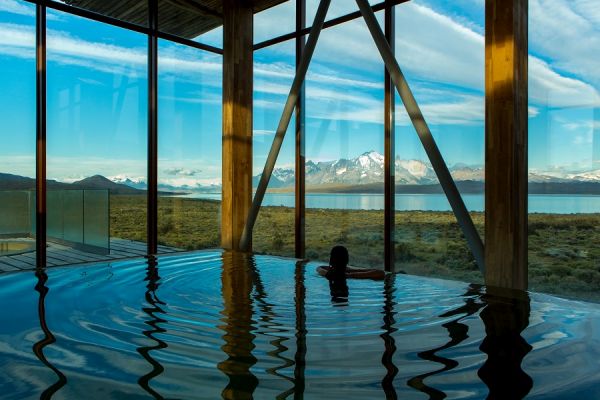 Vista da hospedagem no Chile | Divulgação 