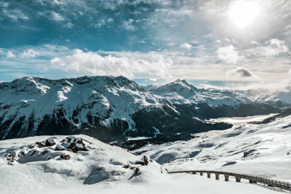 Vista de St. Moritz | Divulgação 