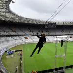 Estádio Mineirão recebe tirolesa que passa por cima do gramado