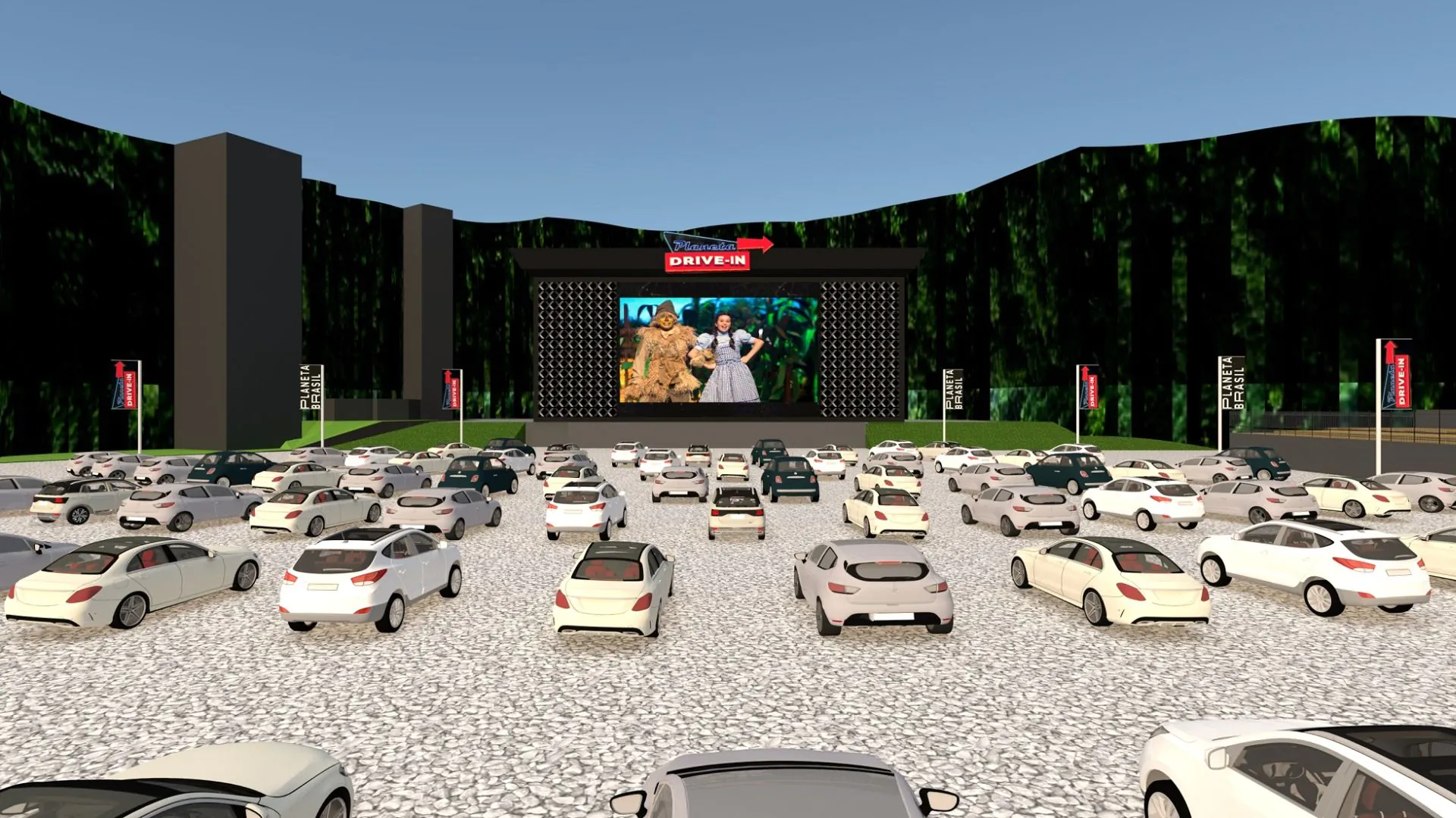 Pedreira Paulo Leminski se transforma em arena no modelo drive-in