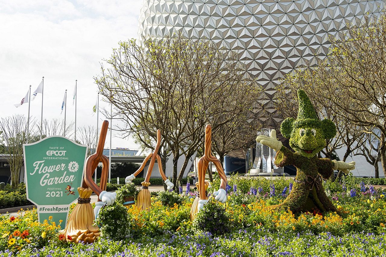 Primavera no Epcot: parque da Disney World ganha &#8220;jardins com personagens&#8221;