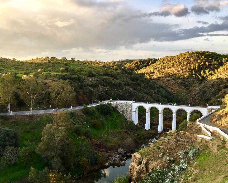 Rio Guadiana, no Alentejo, em Portugal