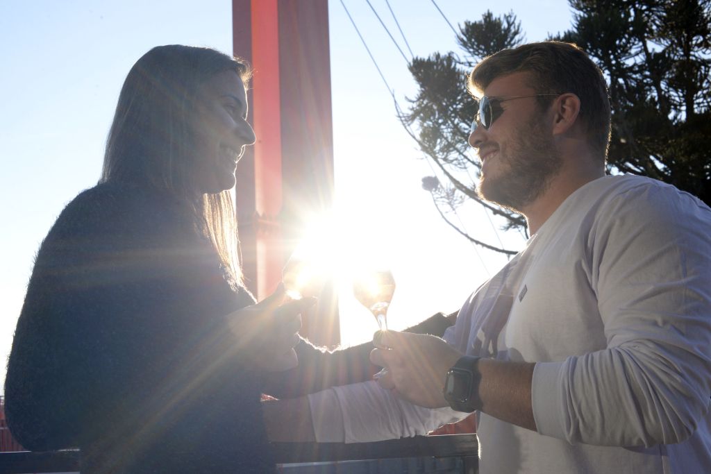 Skyglass Canela é ideal para passeios românticos e pedidos de casamento