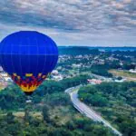 São Pedro tem voos de balão, parapente e asa delta